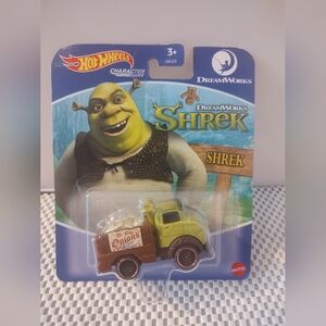 Hot Wheels Character Cars Shrek DreamWorks NWT Truck with old onions